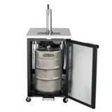 Maxx Cold Single Tower Beer Dispenser, 7.2 cu. ft., 1 Barrel/Keg (204 L), Black/Stainless Steel Top - (MXBD241BHC)