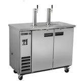 Maxx Cold Dual Tower Beer Dispenser, 10.5 cu. ft., 2 Barrels/Kegs (297L) in Stainless Steel - (MXBD482SHC)