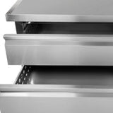 Maxx Cold Two-Drawer Refrigerated Chef Base, 6.5 cu. ft. Storage Capacity, in Stainless Steel - (MXCB48HC)