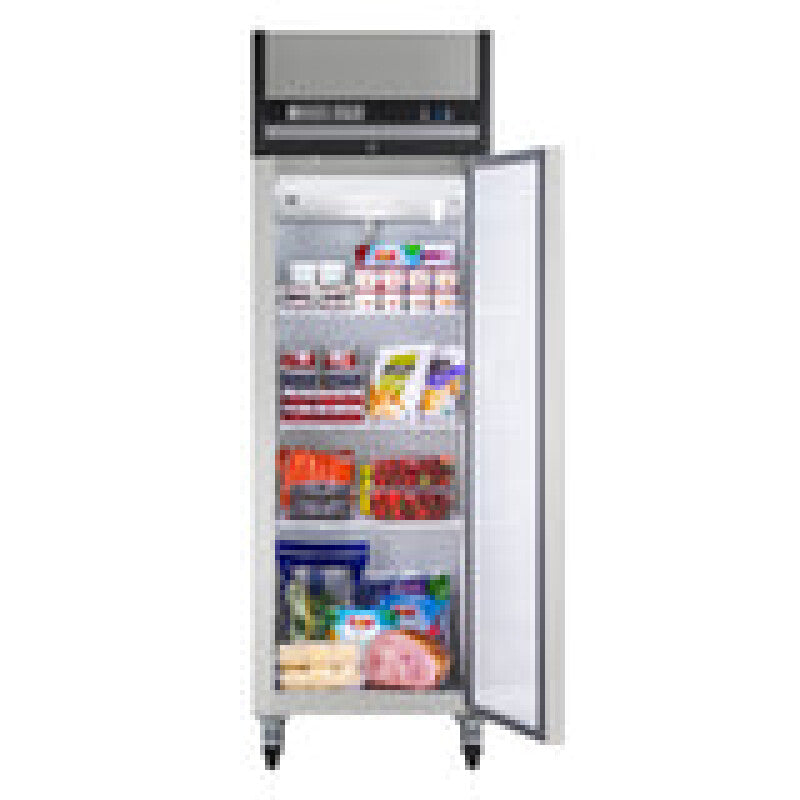 Maxx Cold Single Door Reach-In Freezer, Top Mount, 19 cu. ft. Storage Capacity, in Stainless Steel - (MXCF19FDHC)