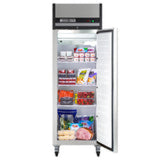 Maxx Cold Single Door Reach-In Freezer, Top Mount, 23 cu. ft., Energy Star, in Stainless Steel - (MXCF23FDHC)