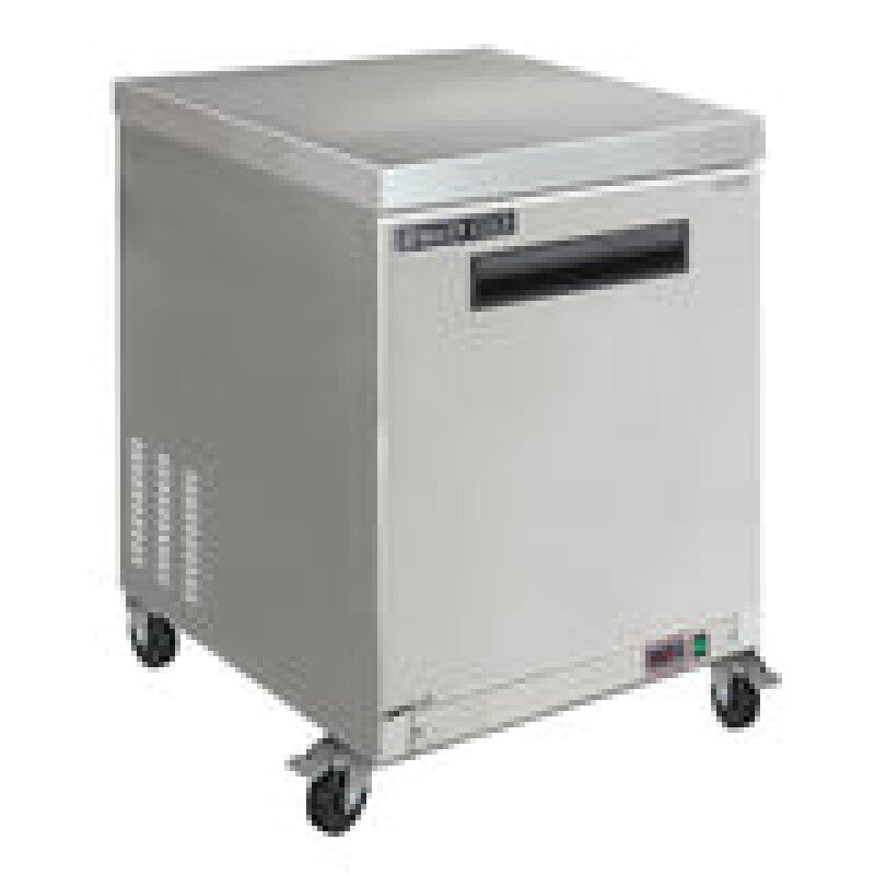 Maxx Cold Single Door Undercounter Freezer, 6.5 cu. ft. Storage Capacity, in Stainless Steel - (MXCF27UHC)