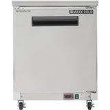 Maxx Cold Single Door Undercounter Refrigerator, 6.5 cu. ft. Storage Capacity, in Stainless Steel - (MXCR27UHC)