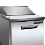 Maxx Cold One-Door Refrigerated Megatop Prep Unit, 7 cu. ft. Storage Capacity, in Stainless Steel - (MXCR29MHC)