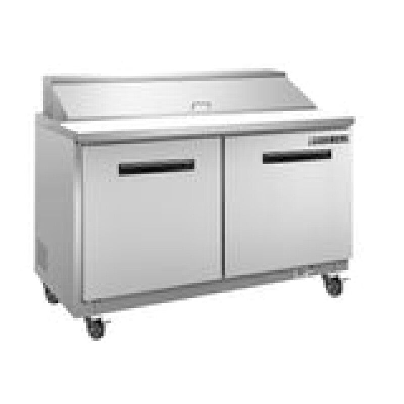 Maxx Cold Two-Door Refrigerated Sandwich and Salad Prep Station, 12 cu. ft., in Stainless-Steel - (MXCR48SHC)