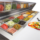Maxx Cold Two-Door Refrigerated Sandwich and Salad Prep Station, 12 cu. ft., in Stainless-Steel - (MXCR48SHC)