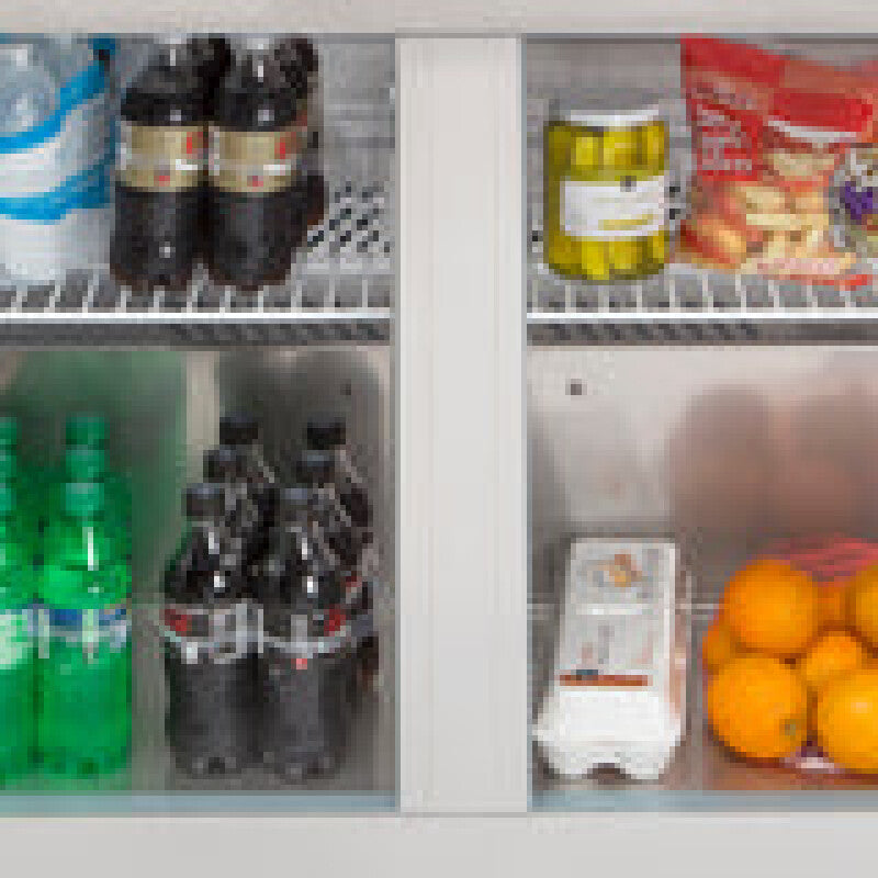 Maxx Cold Double Door Undercounter Refrigerator, 12 cu. ft. Storage Capacity, in Stainless Steel - (MXCR48UHC)