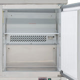 Maxx Cold Double Door Undercounter Refrigerator, 12 cu. ft. Storage Capacity, in Stainless Steel - (MXCR48UHC)