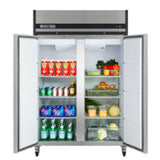 Maxx Cold Double Door Reach-In Refrigerator, Top Mount, 49 cu. ft., Energy Star, in Stainless Steel - (MXCR49FDHC)