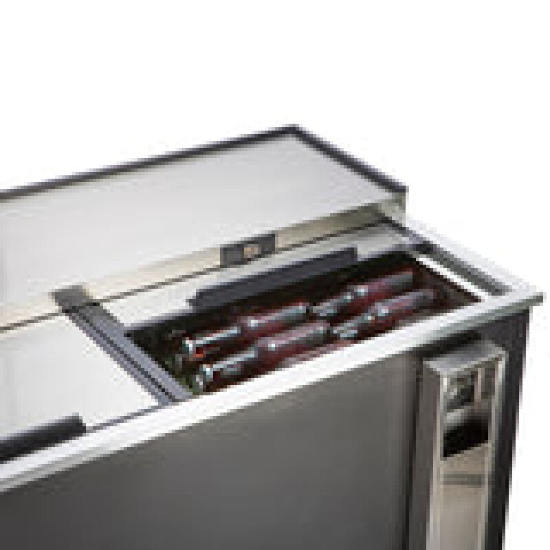 Maxx Cold Horizontal Bottle Cooler, 14 cu. ft. Storage Capacity, Black/Stainless Steel Top, Interior - (MXCR50BHC)
