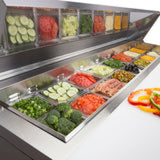 Maxx Cold Two-Door Refrigerated Sandwich and Salad Prep Station, 15.5 cu. ft., in Stainless Steel - (MXCR60SHC)