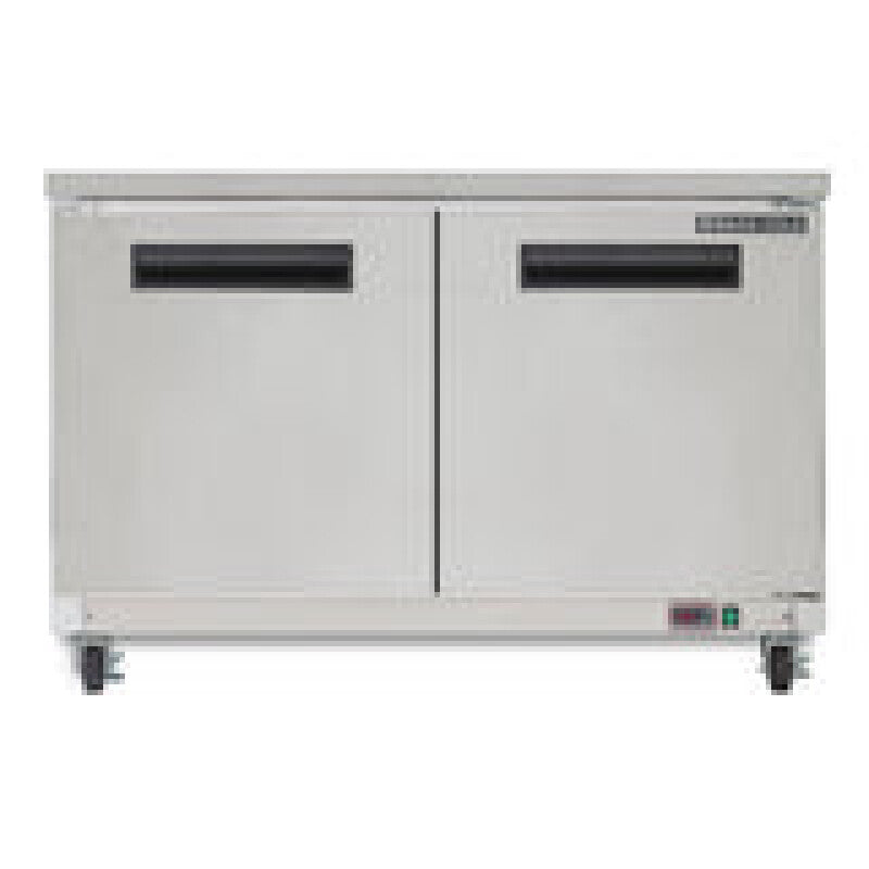 Maxx Cold Double Door Undercounter Refrigerator, 15.5 cu. ft. Storage Capacity, in Stainless Steel - (MXCR60UHC)
