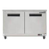 Maxx Cold Double Door Undercounter Refrigerator, 15.5 cu. ft. Storage Capacity, in Stainless Steel - (MXCR60UHC)