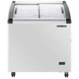 Maxx Cold Curved Glass Top Chest Freezer Display, 4.87 cu. ft. Storage Capacity, in White - (MXF32CHC3)