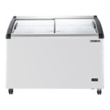 Maxx Cold Curved Glass Top Chest Freezer Display, 8.62 cu. ft. Storage Capacity, in White - (MXF48CHC5)