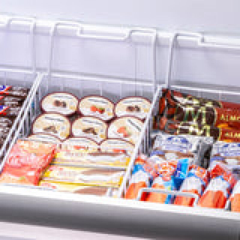 Maxx Cold Curved Glass Top Chest Freezer Display, 12.36 cu. ft. Storage Capacity, in White - (MXF64CHC7)