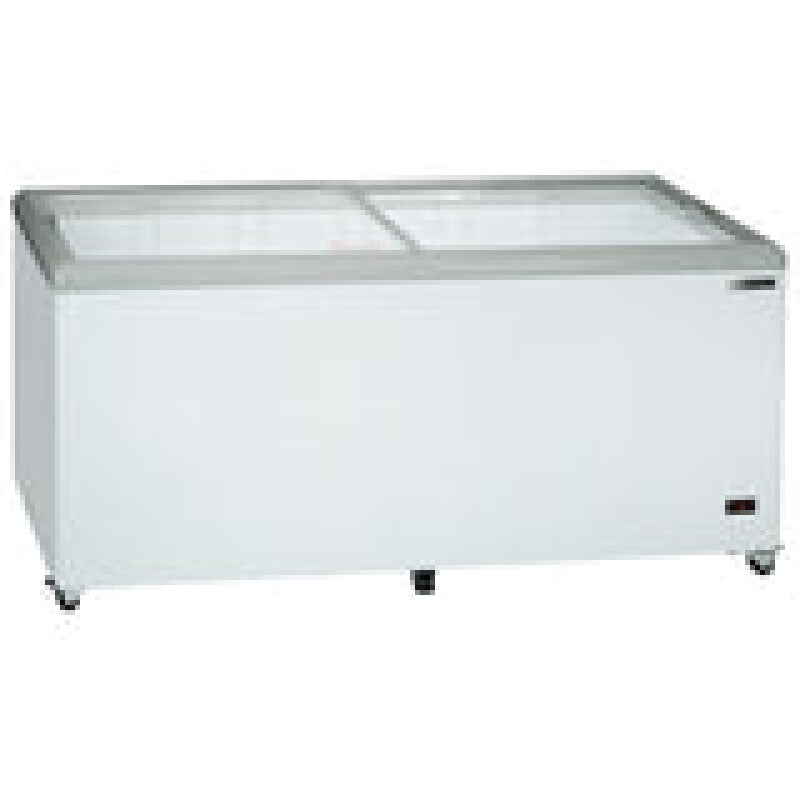 Maxx Cold Sliding Glass Top Mobile Ice Cream Display Freezer, 16 cu. ft. (453L), in White - (MXF71F)