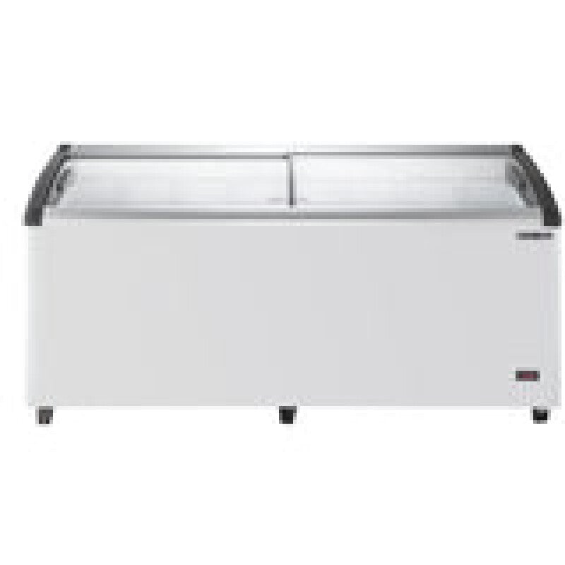 Maxx Cold Curved Glass Top Chest Freezer Display, 14.30 cu. ft. Storage Capacity, in White - (MXF72CHC8)
