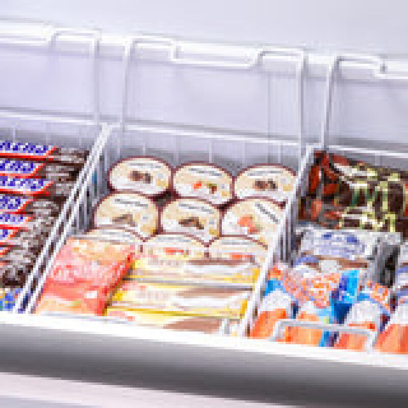Maxx Cold Curved Glass Top Chest Freezer Display, 14.30 cu. ft. Storage Capacity, in White - (MXF72CHC8)