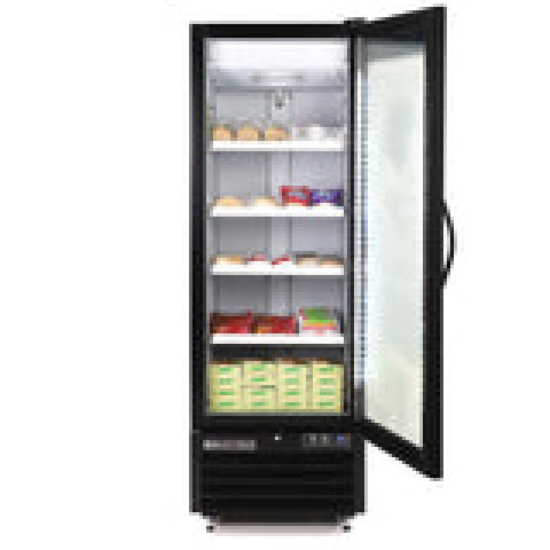 Maxx Cold Single Glass Door Merchandiser Freezer, Large Storage Capacity, 30 cu. ft., in Black - (MXGDM30FBHC)