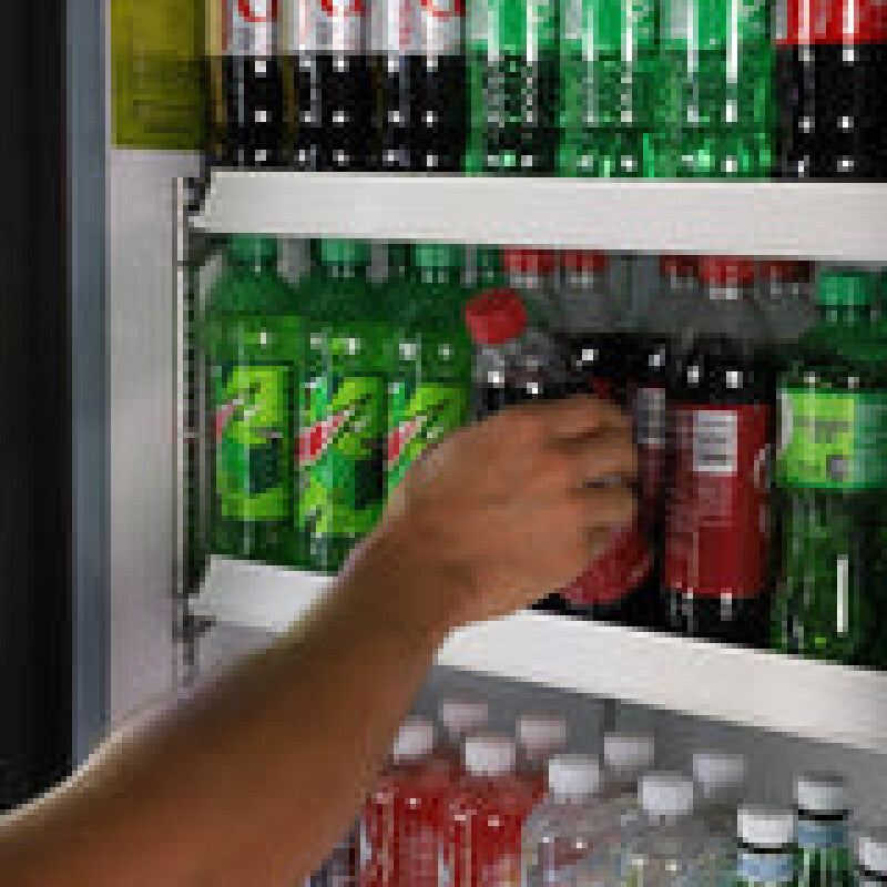 Maxx Cold Single Glass Door Merchandiser Refrigerator, Large Storage Capacity, 30 cu. ft., in Black - (MXGDM30RBHC)