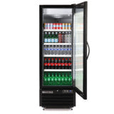 Maxx Cold Single Glass Door Merchandiser Refrigerator, Large Storage Capacity, 30 cu. ft., in Black - (MXGDM30RBHC)