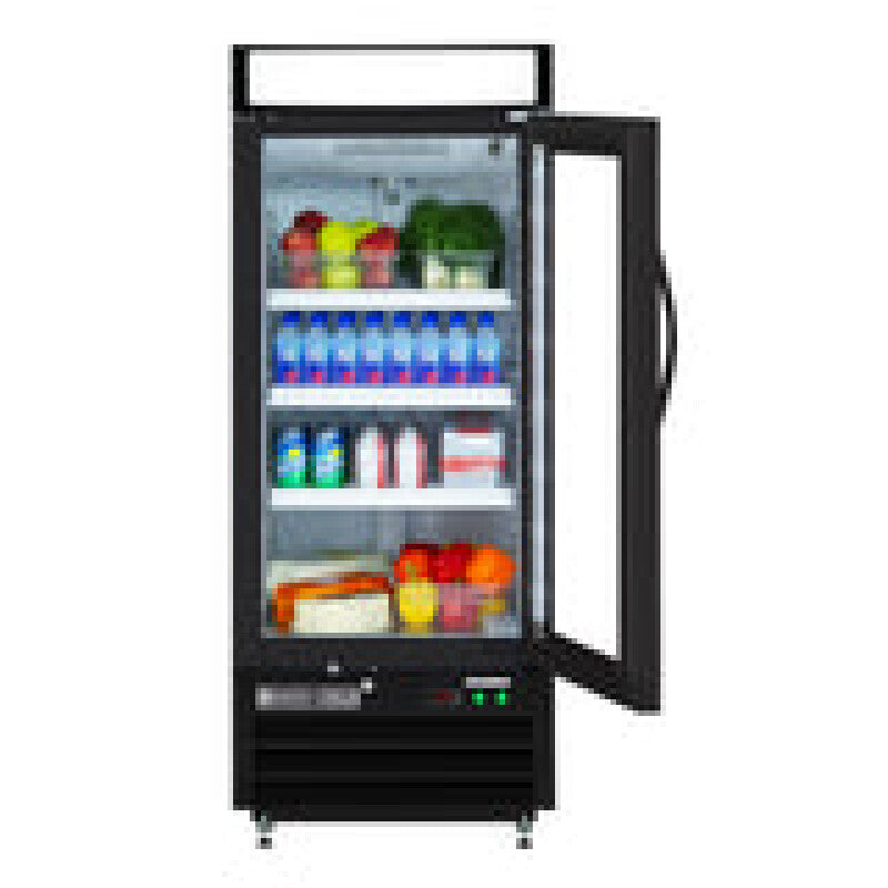 Maxx Cold Single Glass Door Merchandiser Refrigerator, in Black - (MXM112RBHC)