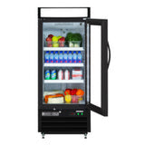 Maxx Cold Single Glass Door Merchandiser Refrigerator, in Black - (MXM112RBHC)