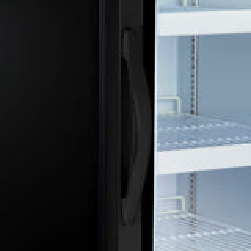 Maxx Cold Single Glass Door Merchandiser Refrigerator, in Black - (MXM112RBHC)