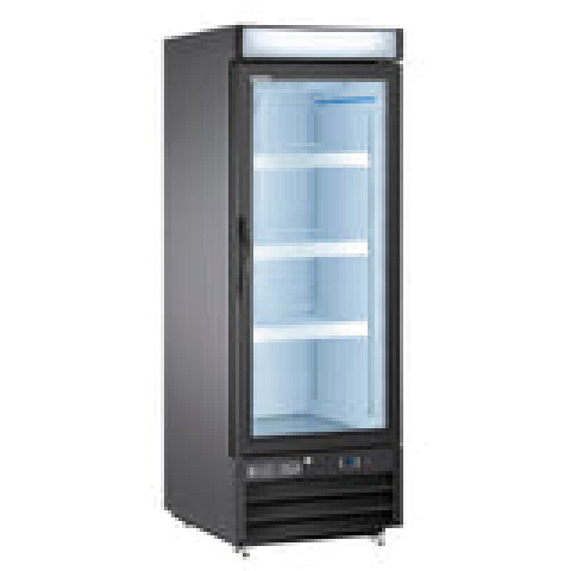 Maxx Cold Single Glass Door Merchandiser Freezer, Free Standing, 16 cu. ft., in Black - (MXM116FBHC)
