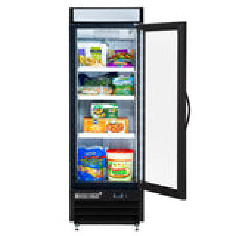 Maxx Cold Single Glass Door Merchandiser Freezer, Free Standing, 16 cu. ft., in Black - (MXM116FBHC)