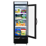 Maxx Cold Single Glass Door Merchandiser Freezer, Free Standing, 16 cu. ft., in Black - (MXM116FBHC)