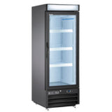Maxx Cold Single Glass Door Merchandiser Refrigerator, Free Standing, 16 cu. ft., in Black - (MXM116RBHC)