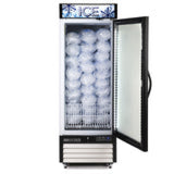 Maxx Cold Single Glass Door Ice Merchandiser Freezer, 23 cu. ft. Storage Capacity, in White - (MXM123FHCICE)
