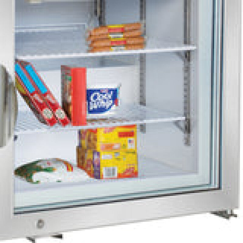 Maxx Cold Merchandiser Freezer, Countertop, 2.1 cu. ft. Storage Capacity, in White - (MXM12FHC)