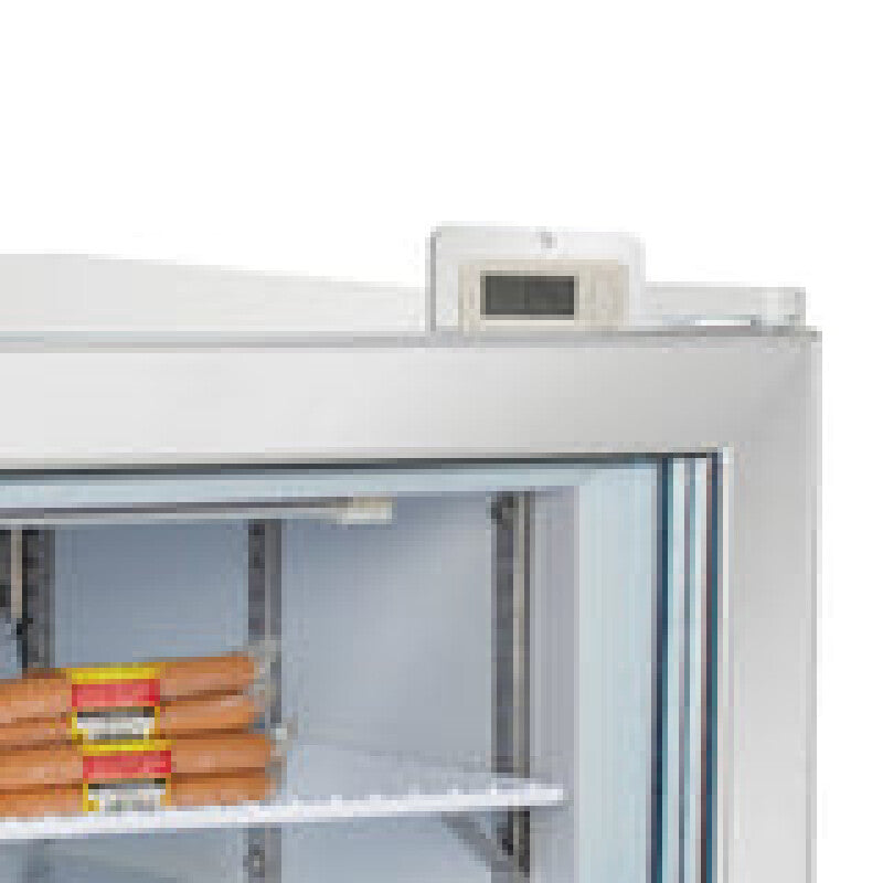 Maxx Cold Merchandiser Freezer, Countertop, 2.1 cu. ft. Storage Capacity, in White - (MXM12FHC)