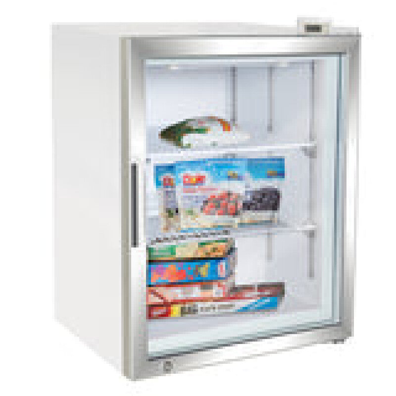 Maxx Cold Merchandiser Freezer, Countertop, 3.5 cu. ft. Storage Capacity, in White - (MXM135FHC)