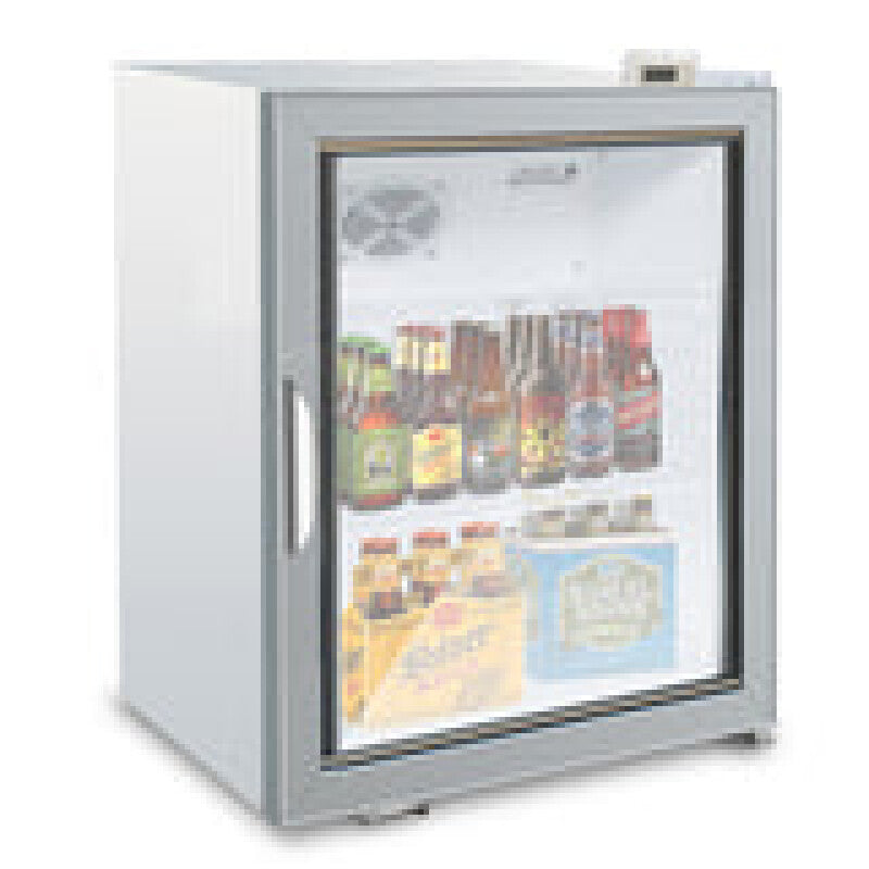 Maxx Cold Merchandiser Refrigerator, Countertop, 3.5 cu. ft. Storage Capacity, in White - (MXM135RHC)