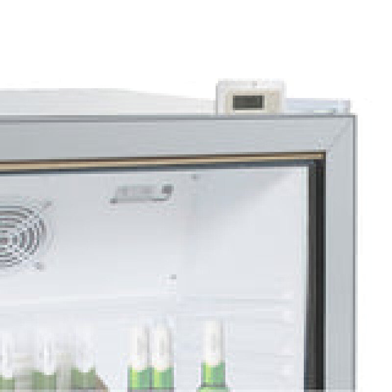 Maxx Cold Merchandiser Refrigerator, Countertop, 3.5 cu. ft. Storage Capacity, in White - (MXM135RHC)