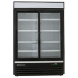 Maxx Cold Double Glass Door Merchandiser Refrigerator, Sliding Door, 48 cu. ft., in Black - (MXM248RSBHC)