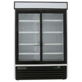 Maxx Cold Double Glass Door Merchandiser Refrigerator, Sliding Door, 48 cu. ft., in White - (MXM248RSHC)