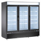 MXM3-72FBHC Maxx Cold Triple Glass Door Merchandiser Freezer, in Black - (MXM372FBHC)