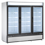 Maxx Cold Triple Glass Door Merchandiser Refrigerator, Free Standing, 72 cu. ft., in White - (MXM372RHC)