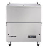 Maxx Cold Milk Cooler, 34"W, Stores up to (8) 13" Milk Crates, in Stainless Steel - (MXMC34HC)