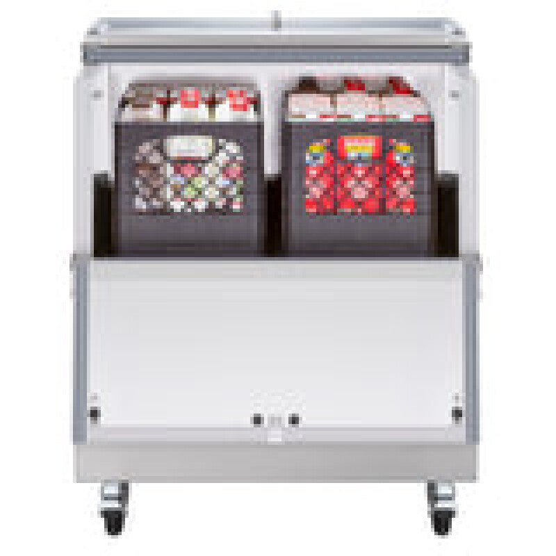 Maxx Cold Milk Cooler, 34"W, Stores up to (8) 13" Milk Crates, in Stainless Steel - (MXMC34HC)
