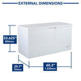 Maxx Cold Chest Freezer with Solid Top, 15.9 cu. ft. Storage Capacity, in White - (MXSH159SHC)
