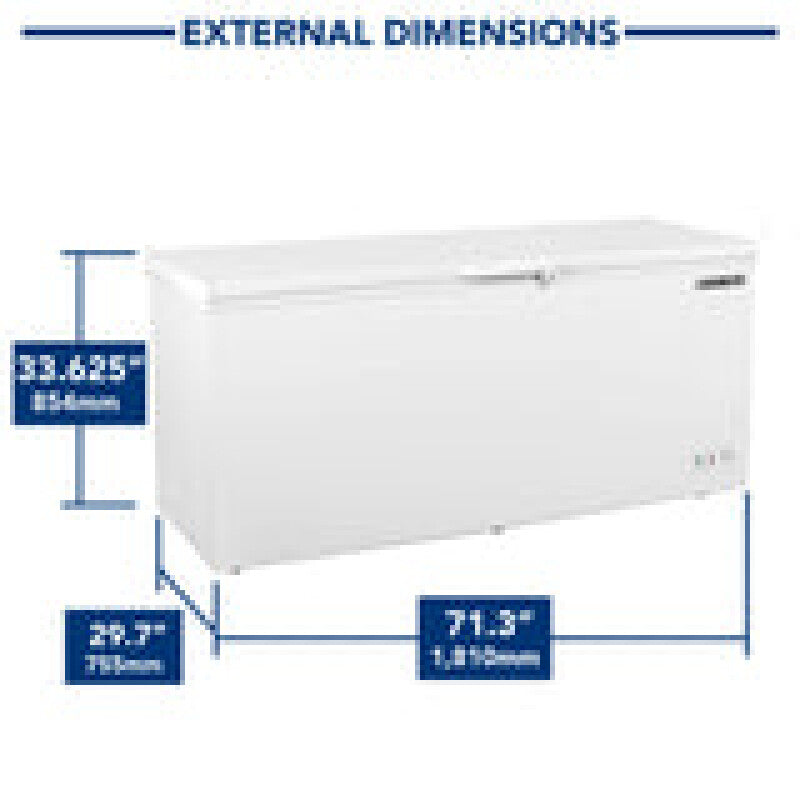 Maxx Cold Chest Freezer with Solid Top, 19.4 cu. ft. Storage Capacity, in White - (MXSH194SHC)