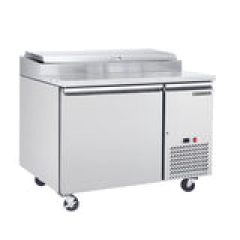 Maxx Cold One-Door Refrigerated Pizza Prep Table, 10.95 cu. ft. Storage Capacity, in Stainless Steel - (MXSPP50HC)