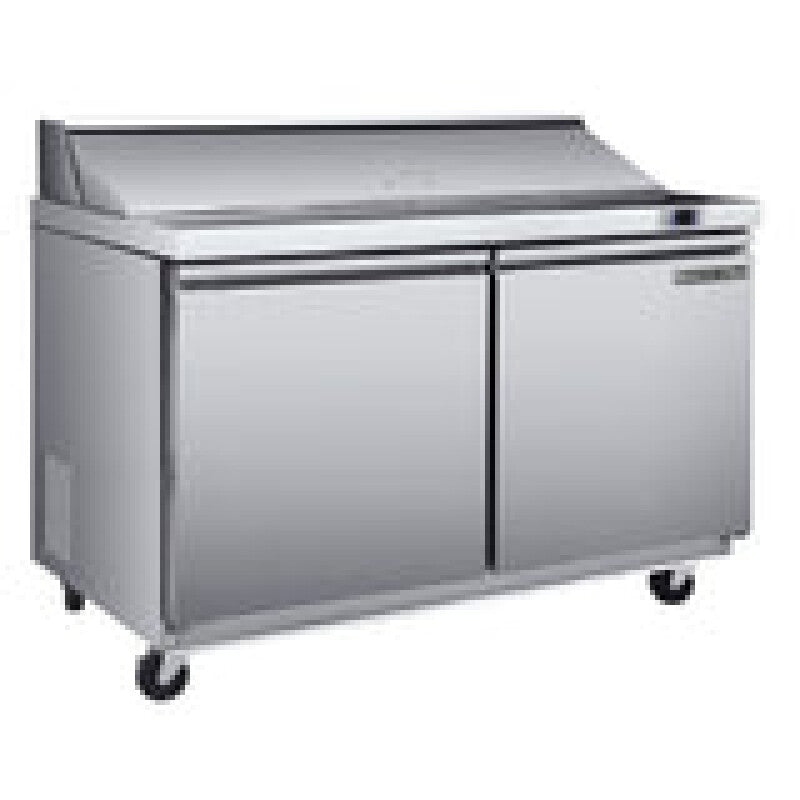Maxx Cold Two-Door Refrigerated Sandwich and Salad Prep Station, 13.77 cu. ft., in Stainless Steel - (MXSR48SHC)