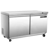 Maxx Cold Double Door Undercounter Refrigerator, 11.1 cu. ft. Storage Capacity, in Stainless Steel - (MXSR48UHC)
